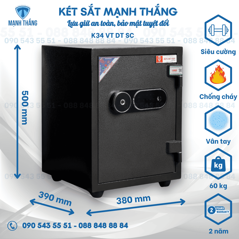 Két Sắt Việt Tiệp K34 Vân Tay Điện Tử Siêu Cường Két Sắt Việt Tiệp K34 Vân Tay Điện Tử siêu cường