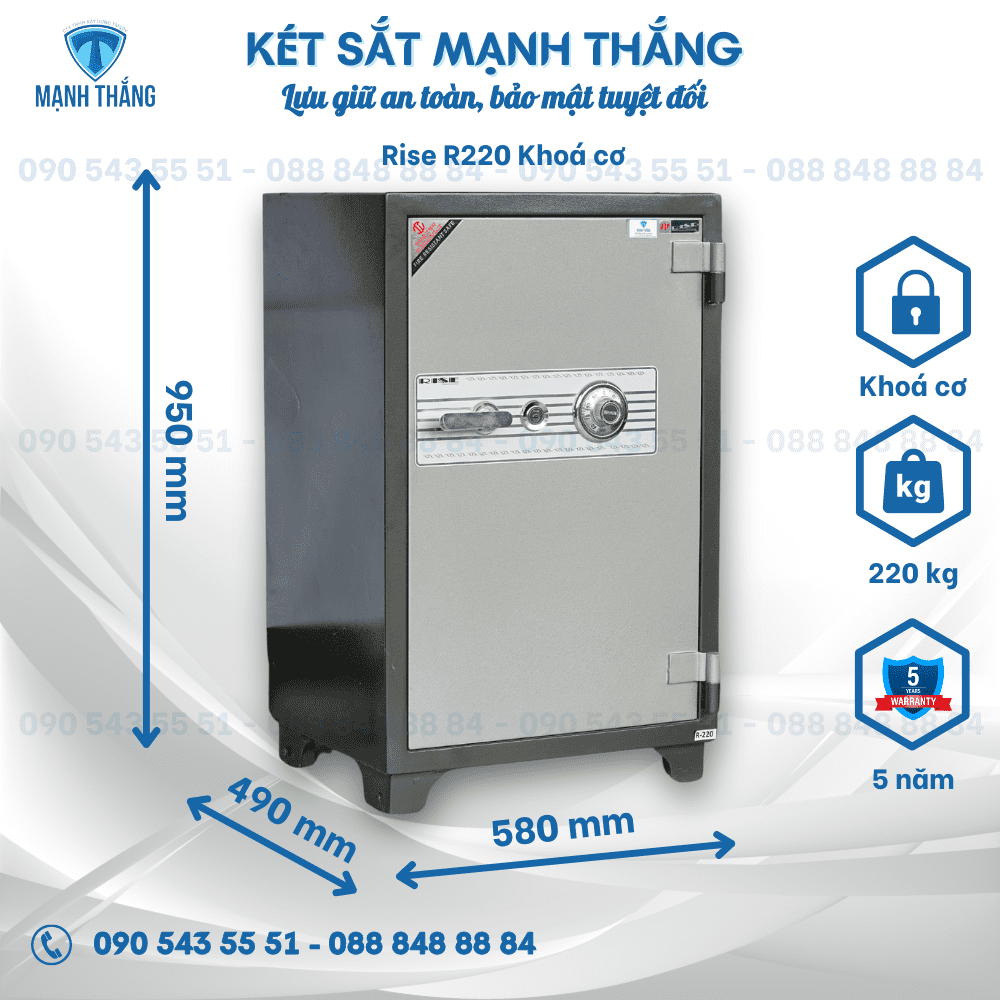 Két sắt Rise R220 két sắt Rise R220 hàn quốc