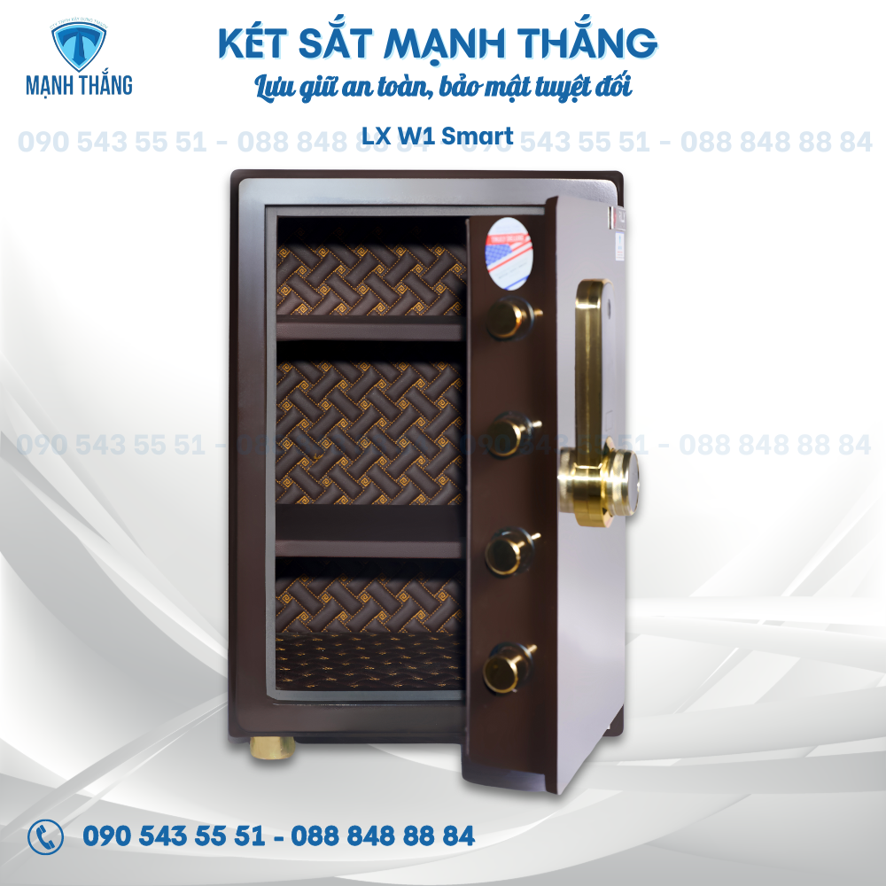 Két Sắt Truly Smart LX W1 két sắt thông minh truly lxm1 nâu
