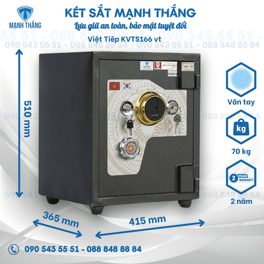 Két sắt Việt Tiệp KVTS166 Két sắt Việt Tiệp KVTS166 vân tay