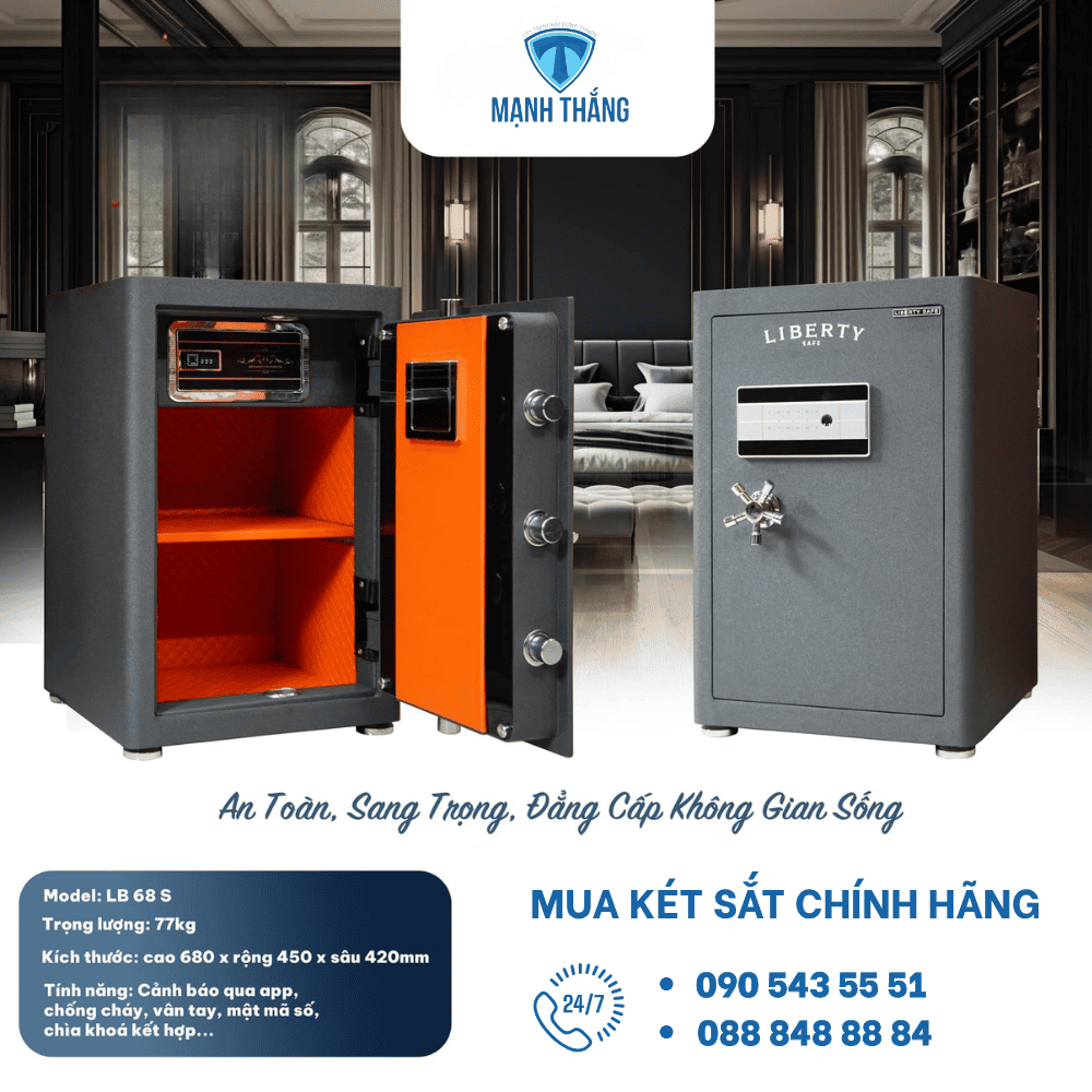 Két sắt Liberty LB68S két sắt cao cấp Liberty LB68S