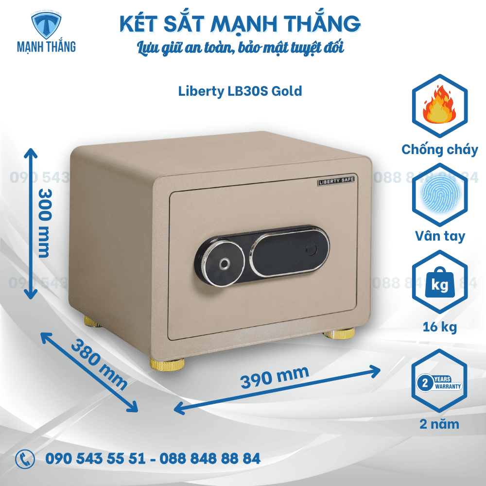 két sắt liberty lb30s gold