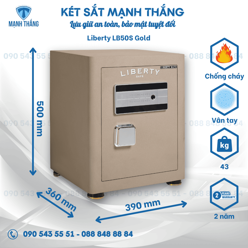 Két sắt Liberty LB50S gold