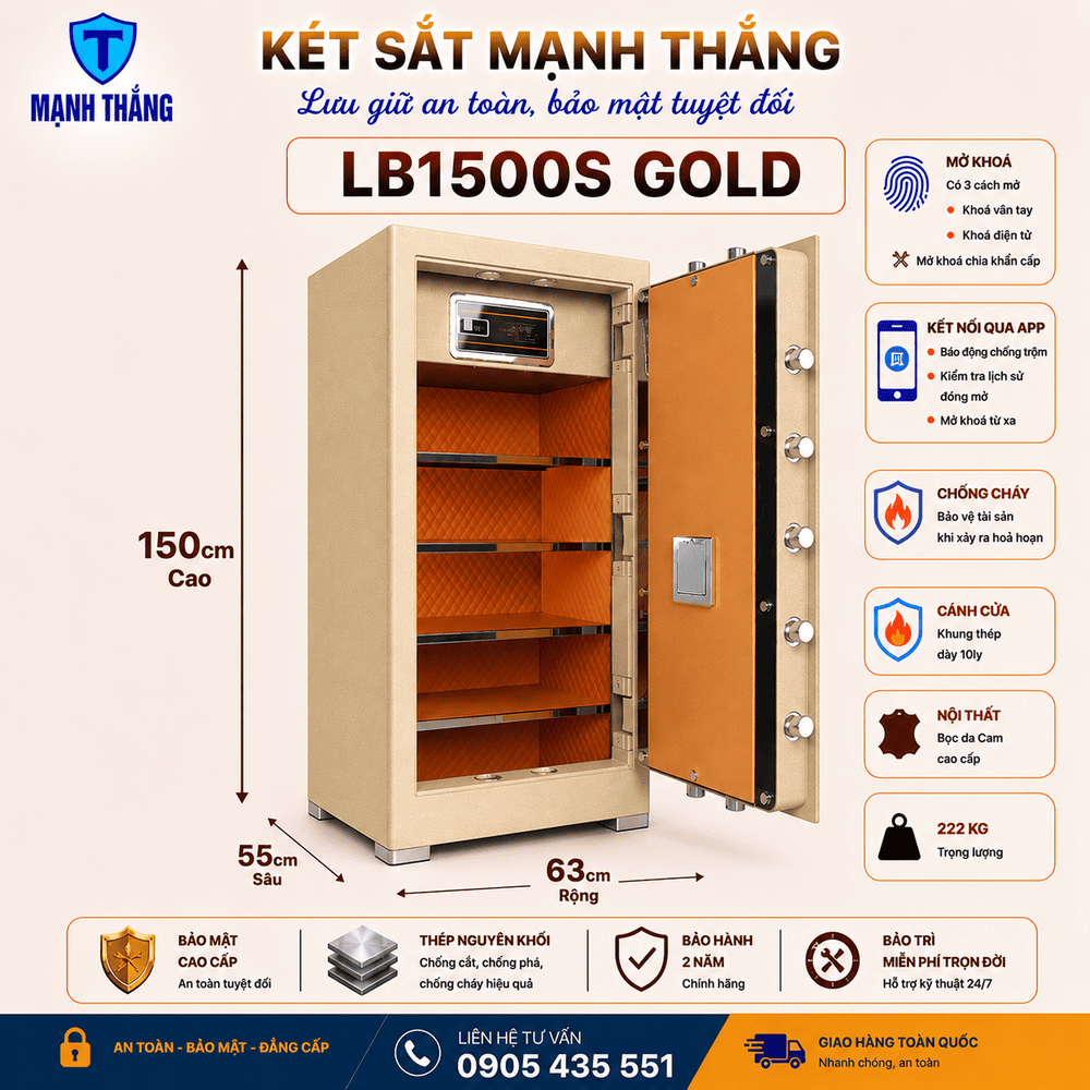 Két sắt Liberty LB1500S Két sắt cao cấp Liberty LB1500S