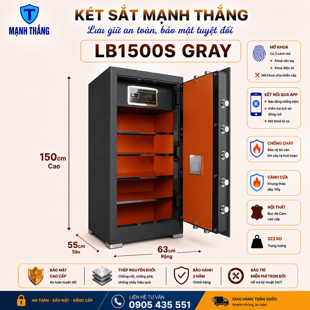 Két sắt Liberty LB1500S Két sắt Liberty LB1500S gray