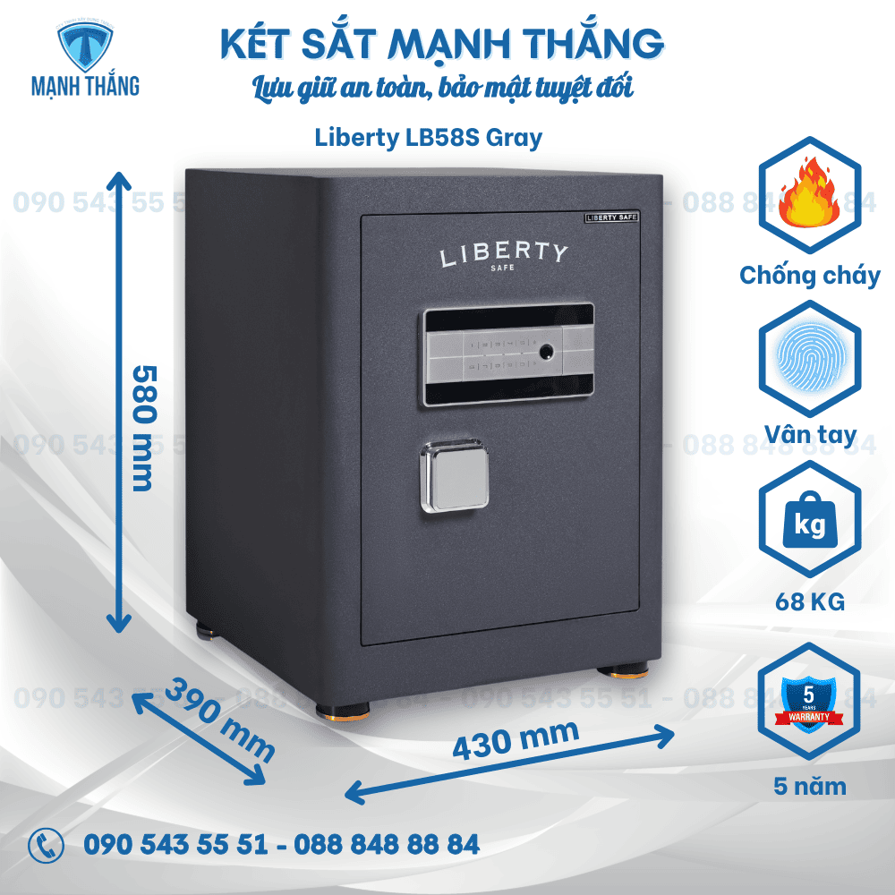 Két sắt Liberty LB58S Két sắt Liberty LB58S gray