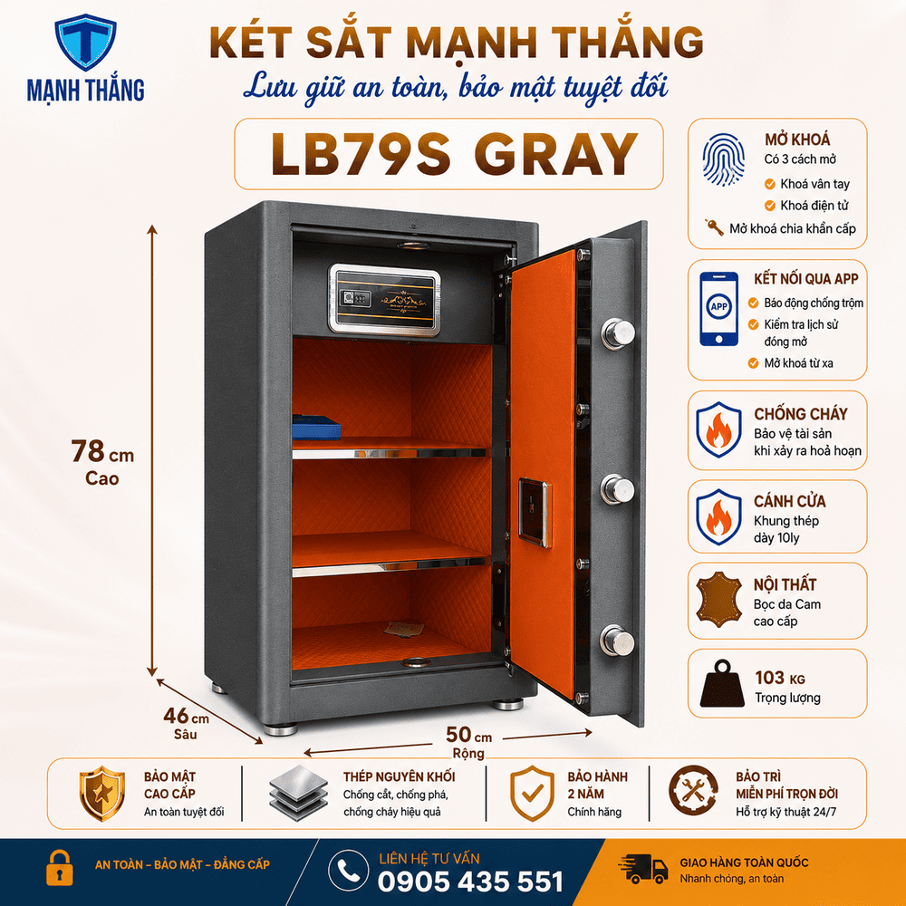 Két sắt Liberty LB79S két sắt thông minh liberty lb79s
