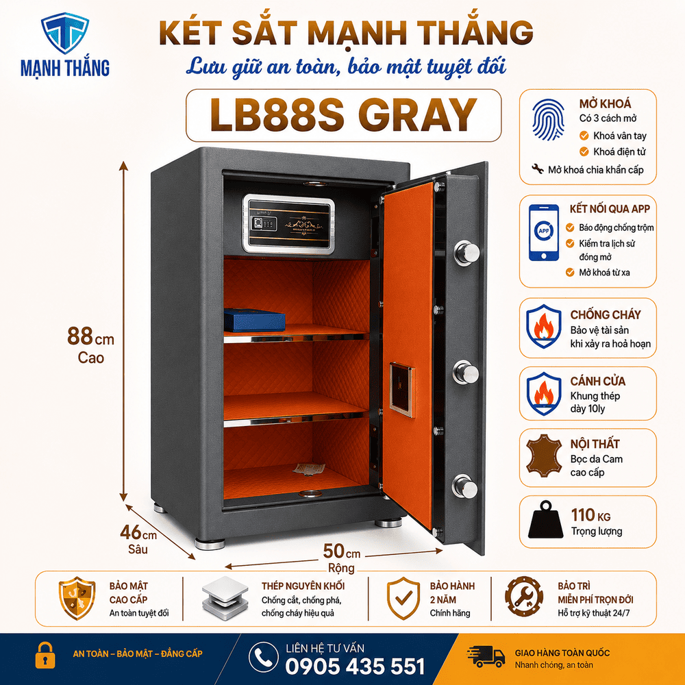Két sắt Liberty LB88S Két sắt cao cấp Liberty LB88S