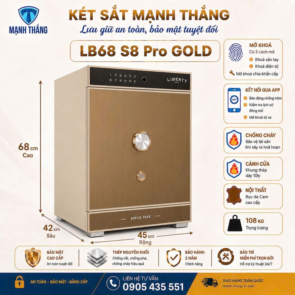 Két sắt Liberty LB68 S8 Pro