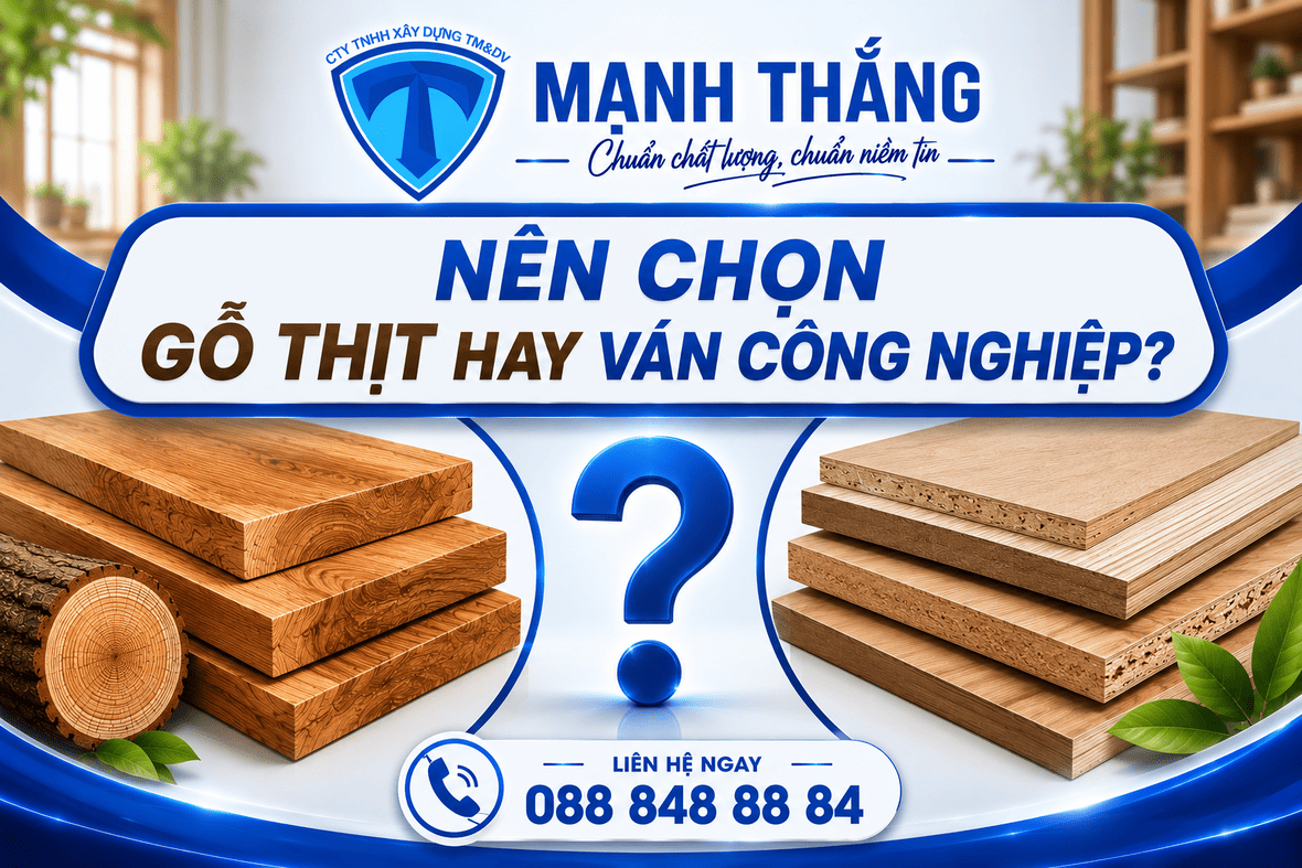 So sánh gỗ công nghiệp và gỗ tự nhiên: Ưu nhược điểm Nên chọn gỗ thịt hay ván công nghiệp?