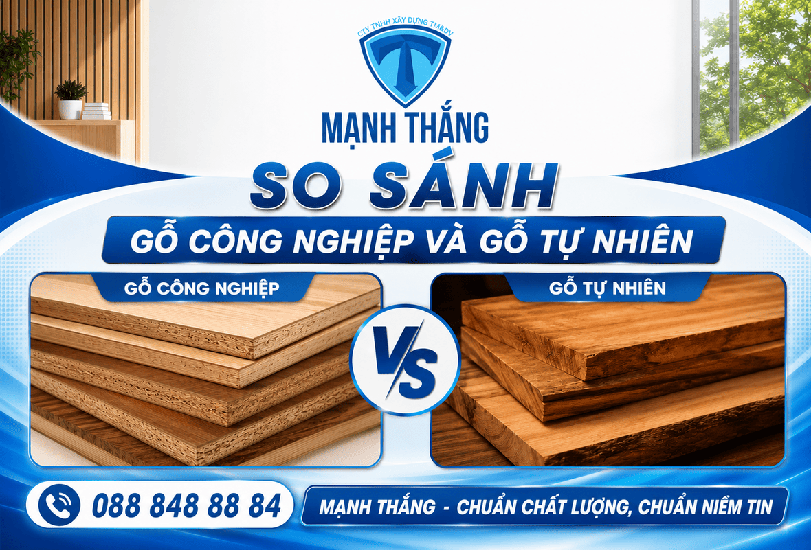 So sánh gỗ công nghiệp và gỗ tự nhiên