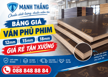 Báo giá ván phủ phim
