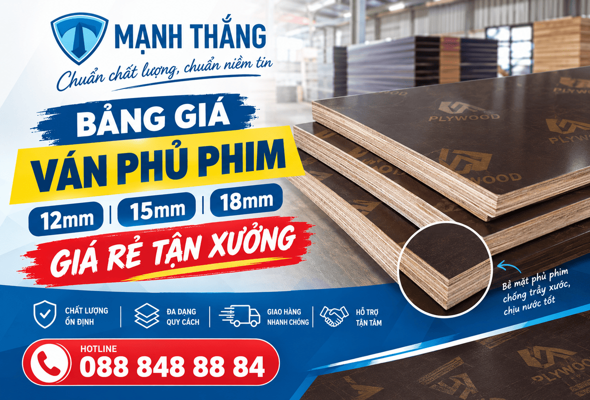 Báo giá ván phủ phim
